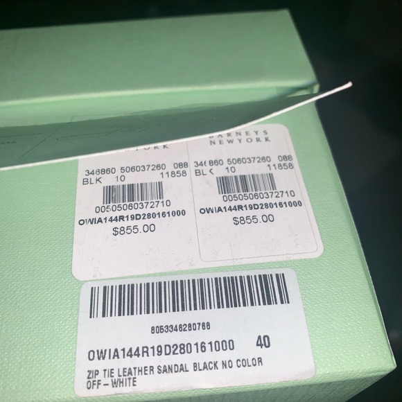 AUTHENTIC OFF WHITE LOGO TIE STRAP SANDALS. - Picture 6 of 6